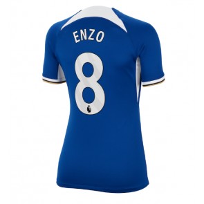 Lacne Ženy Futbalové dres Chelsea Enzo Fernandez #8 2023-24 Krátky Rukáv - Domáci